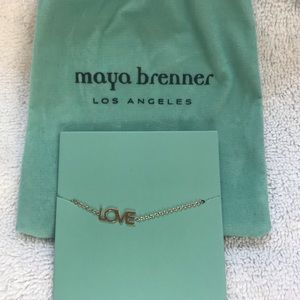 Maya Brenner rose gold love bracelet